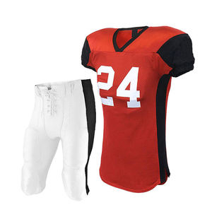 Uniforme de football américain personnalisé pour la ligue, polyester de haute qualité, impression par sublimation personnalisée, ajustement confortable pour les matchs - Product Image 2