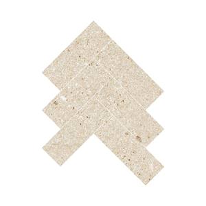 VisualVolumeTiles Herringbone148mm Mosaico de porcelana vitrificada de cuerpo completo GlossyMatt para paredes y suelos de baño Área de comedor - Product Image 1