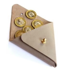 Nouvelle forme triangulaire meilleure qualité étui à monnaie en cuir PU - Product Image 1