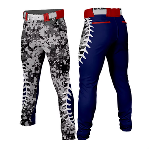 Pantalones de béisbol de camuflaje personalizados para hombres y mujeres, uniforme de entrenamiento de equipo de Club escolar para niños con logotipo, nombre, logotipo, pantalones deportivos al aire libre - Product Image 1