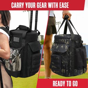 Bolsa de Béisbol Tipo Cubo, Bolsas para Entrenadores de Softbol para Cubos de 6 Galones, Accesorios de Entrenamiento de Béisbol con Múltiples Bolsillos - Product Image 5