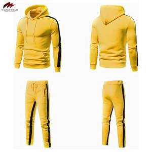 Conjunto Deportivo de Invierno para Hombre, con Capucha y Logotipo Personalizado, Diseño Sólido, 100% Algodón, Nueva Moda - Product Image 3