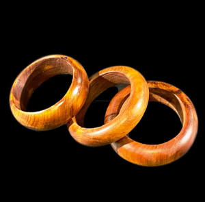 Servilletero de madera de Fresno antiguo personalizado cuadrado marrón oscuro vajilla de madera servilletero para el hogar - Product Image 4