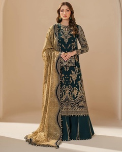 ชุดเดรสปากีสถานแบบใหม่มาแรงจาก WS นานาชาติไม่ขายดี1052สวยมาก - Product Image 2