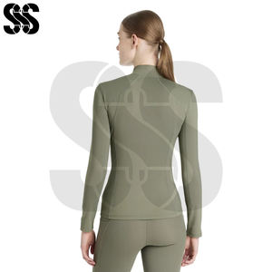 Chemises de base pour l'équitation pour femmes, mélange polyester/spandex, séchage rapide, respirant, léger, vêtements de performance - Product Image 4