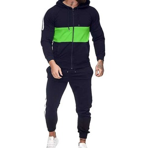 2026 survêtement pour hommes logo personnalisé bandes latérales survêtements survêtement en polyester pour hommes polaire jogging costume pour hommes vêtements de rue - Product Image 6