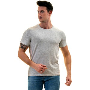 T-shirt en coton jersey pour homme, imprimé floqué, col rond, coupe classique, manches courtes, 180 grammes, écologique OEKO-TEX 100, anti-plis, vente en gros - Product Image 5