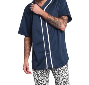 2025 terbaru kualitas tinggi disesuaikan seragam bisbol polos harga pabrik grosir seragam bisbol 100% poliester - Product Image 5