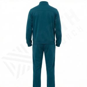 Ensemble de survêtement pour homme, veste à col montant et pantalon droit, couleur personnalisée, arrivée automne, poche zippée, logo tendance, athlétique - Product Image 2