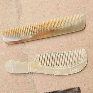 Peigne à cheveux en corne de buffle naturelle de qualité supérieure 100% écologique fait à la main 100% produit artisanal naturel - Product Image 3