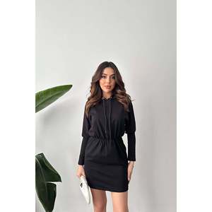 Robe de sport en sweat-shirt noir - Noir - Product Image 2