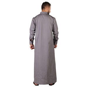 Nouvelle Arrivée : Thobe Jubbah Arabe Traditionnel Modeste pour Hommes, Manches Longues, Respirant et Confortable, Idéal pour Tenue Décontractée - Vente Flash - Product Image 3