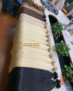 Venta al por mayor de lujo cutícula alineada de doble dibujado máquina de Vietnam extensiones de cabello de trama de cabello humano - Product Image 5