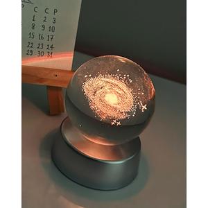 Globo di vetro luminoso 3D via lattea - Product Image 1