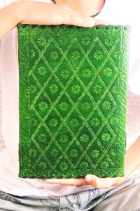 สมุดปกหนังพิมพ์ลายกริมมัวร์สำหรับสมุดโน้ต7หินแบบเกลียวจัดระเบียบด้ายเย็บติดอานลายต้นไม้ของขวัญสไตล์ที่วางแผนไดอารี่ - Product Image 3