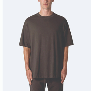 Fabricant de t-shirts courts personnalisés pour hommes, t-shirts surdimensionnés à épaules tombantes, poids lourd 250g, 100% coton - Product Image 6