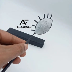 Nouveau miroir de beauté de cils en acier inoxydable personnalisé avec finition terne noire et poignées de miroir Extensions de cils pour les soins personnels - Product Image 1