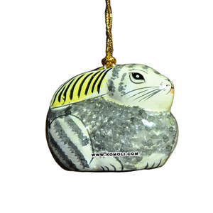 Conejo pintado a mano, adornos navideños, productos de decoración a granel, novedad - Product Image 1