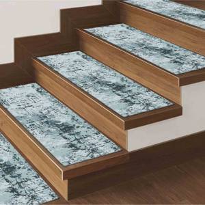 Tapis au design Kilim, Tapis bleu clair, Tapis vert, Tapis moderne, Gobelin - Product Image 4