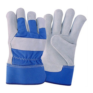 2024 gants en cuir de vache fendu personnalisés résistants à la chaleur et au feu épaisseur standard avec gants de sécurité au travail - Product Image 2
