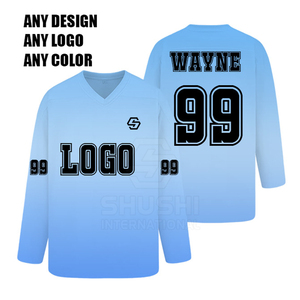 Maillot de hockey sur glace pour homme, qualité supérieure, logo personnalisé, adulte, imperméable, 100% polyester, vêtements de sport avec taille personnalisée - Product Image 5