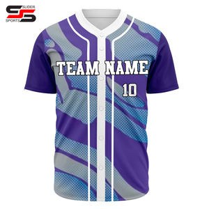 Maillot de baseball pour jeunes en tissu polyester 100% sublimé, logo personnalisable, prix d'usine - Product Image 5