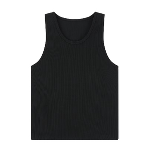 Débardeur de style américain avec côtes épaisses, ajusté, pour l'entraînement musculaire, sans manches, camisole, débardeur pour homme - Product Image 4