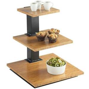 Support à gâteau à 3 étages en bois de haute qualité, grand, pour servir les aliments sur table, utilisé pour les fêtes, best-seller avec support en métal - Product Image 6