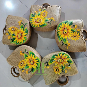 Hnh CRAFT กระเป๋าชายหาดทรงสี่เหลี่ยมผืนผ้าสไตล์โบโฮวินเทจสไตล์เวียดนามสำหรับฤดูร้อน - Product Image 5