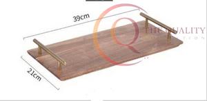 Plateau de service en bois naturel pour la cuisine et la salle à manger, durable et élégant - Product Image 5