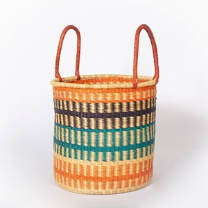 Cesta de mercado de algas marinas de tejido grande, contenedor de almacenamiento de Ghana, cestas Bolga de hierba marina de gran tamaño - Product Image 6