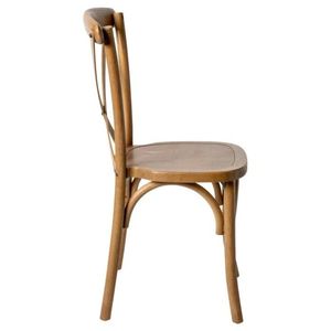 Bulk Order Premium Light Solid Wood Crossback <b>Chair</b> Classic X Back Design Stackable for Wedding Event Banquet Restaurant - Product Image 3