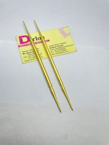 Prix de gros Logo personnalisé Poussoir à cuticules pour ongles à double extrémité Outil de manucure pour ongles durable plaqué or Logo durable - Product Image 2