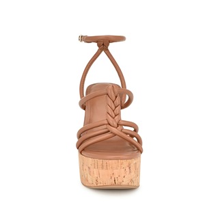 Nuevas Sandalias de Cuña para Mujer 2025, Tacones de Cuña con Tiras en Negro, Plataformas de Corcho, Mules Color Nude, Calzado de Verano para Damas - Product Image 2