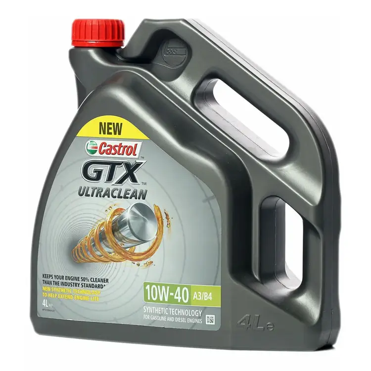 Groothandel Castrol Gtx Ultraclean 10W - 40W A3/B4 Synthetische Technologie Motorolie Voor Benzine-En Dieselmotoren