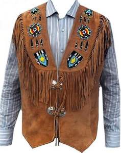 Chaleco de Cuero de Gamuza de Alta Calidad con Diseño de Logotipo Personalizado, Transpirable, de Secado Rápido, Ropa Exterior de Invierno para Hombre, Estilo Urbano, 100% Poliéster - Product Image 1