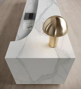 Custom Kitchen Bathroom Vanity <b>Tops</b> Porcelain Natural Stone Countertops Carrara Calacata <b>Marble</b> for Hotel Projects Prefab Cut - Product Image 3