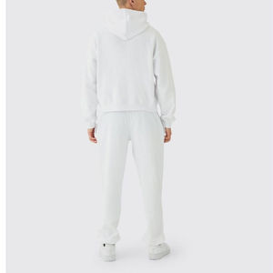 2025 meilleure vente hommes vêtements de mode 100% coton 450 GSM respirant hommes survêtement avec votre Logo de marque personnalisé pour hommes - Product Image 4