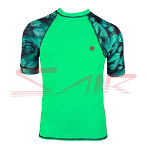 เสื้อออกกำลังกาย MMA สำหรับผู้ชายไซส์ใหญ่พิเศษออกแบบสไตล์ของคุณเองเสื้อแรชการ์ดระบายอากาศพร้อมโลโก้ที่กำหนดเองได้ตัวป้องกันความยาว - Product Image 2