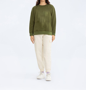 เสื้อสเวตเตอร์คอกลมเปิดไหล่ลายการ์ตูนสำหรับผู้หญิงเสื้อลายกรดโอเวอร์ไซส์ออกแบบได้ตามต้องการ - Product Image 5