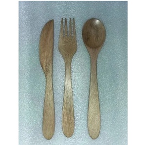 Most Treading Wooden Enamel Salad Server Set Elegant Home Restaurant Tableware Decoration <b>Flatware</b> for Weddings - Product Image 2