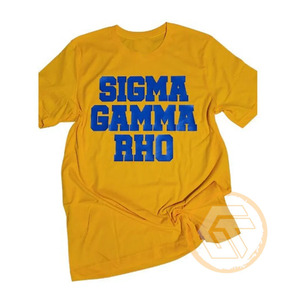 Camiseta Informal de la Hermandad Femenina Sigma Gamma Rho de GREEK TREASURES, 100% Algodón Jersey, Transpirable, de Secado Rápido para Verano - Product Image 1