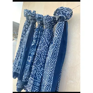 Lot de 5 foulards imprimés à la main pour couvrir les maillots de bain - Product Image 2