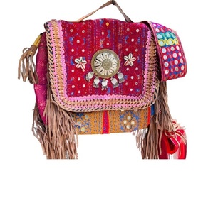 Bolso Banjara indio hecho a mano para mujer, bolso de mano de algodón bordado Vintage de lujo para compras nocturnas, bolso de hombro de moda - Product Image 2