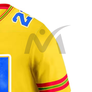 OEM ODM conception sur mesure maillot de football américain sublimation de haute qualité tissu à mailles personnalisé vêtements de sport maillot de football pour hommes - Product Image 5