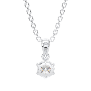 Collier pendentif en argent sterling 925 de style classique CZ bijoux fins plaqués or de haute qualité avec zircon fabriqué au Vietnam - Product Image 6