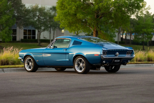 8F01C134102 Voiture de sport américaine d'occasion, modèle Fastback Muscle Car classique de 1968, moteur V8, coupé performant, véhicule de collection vintage, faible kilométrage - Product Image 6