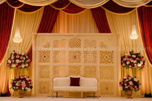 Juego de Sofás de Madera Tallada de Primera Calidad para Decoración de Recepciones de Boda, Exclusivo Juego de Sofás Indio para Bodas, Muebles para Escenario de Recepción, EE. UU. - Product Image 6