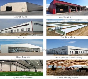 Almacén <span class=keywords><strong>de</strong></span> acero prefabricado <span class=keywords><strong>de</strong></span> diseño industrial moderno personalizado, taller prefabricado moderno completamente amueblado y edificio <span class=keywords><strong>de</strong></span> cobertizo - Product Image 6