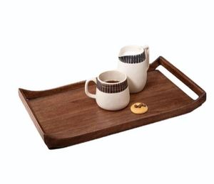 Plateau en bois brun de restaurants d'approvisionnement indiens de conception moderne pour le service de nourriture de fruit de café avec la meilleure qualité au prix en vrac - Product Image 5